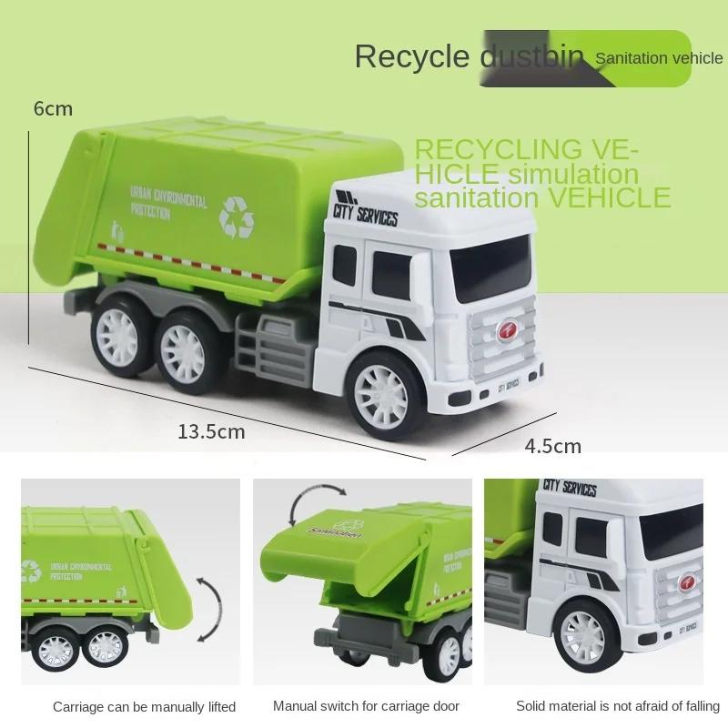 1Pc Diecast Car Engineering Model Excavator Crane Dump Truck Garbage Vehicle Classic City Construction Children Toy for Boy