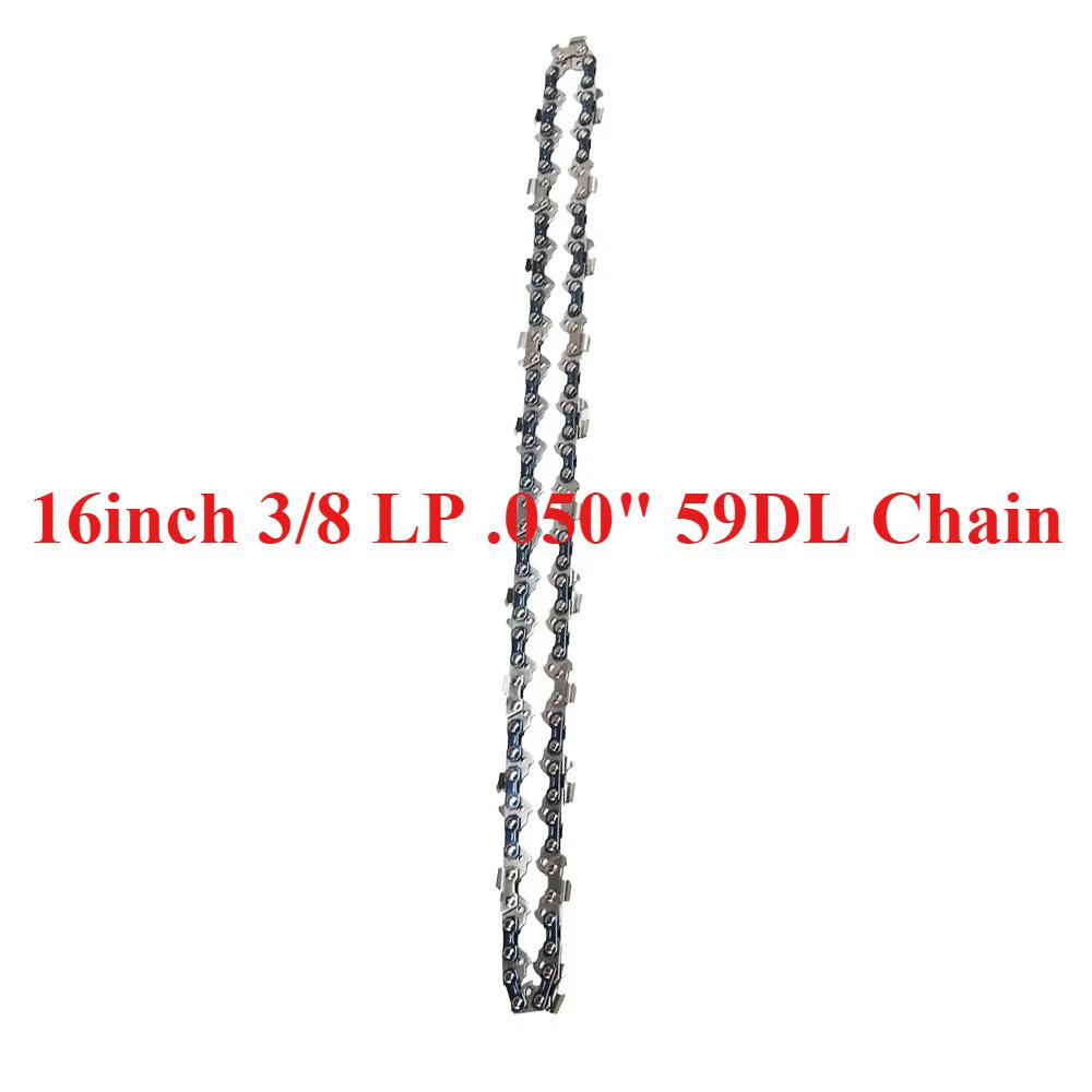 10/12/14/16 Inch Chainsaw Chains Guide Bar 3/8 LP Pitch .050" Gauge 40/44/45/50/52/53/56/57/59 Drive Links Garden Tool Parts