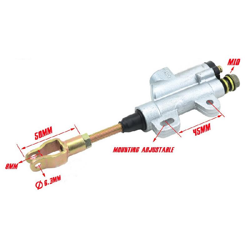 Rear Brake Cylinder 10Mm For Dirt Pit Mx Atv Bike Buggy 50/70/90/110/125/150 Cc
