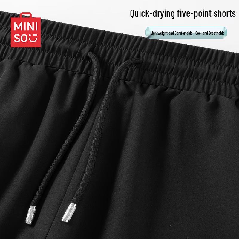 MINISO Men s Quick-Dry Cooling Five-Point Shorts L