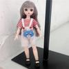 30CM mini pohyblivá kloubová panenka Dívčí hračka 3D Big Eyes BJD Princess Kompletní oblečení Kolekce šatů Dětská panenka Dárek