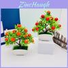 Artificial Fruit Tree Arrangement With Plastic And Silk For Home Office Decor