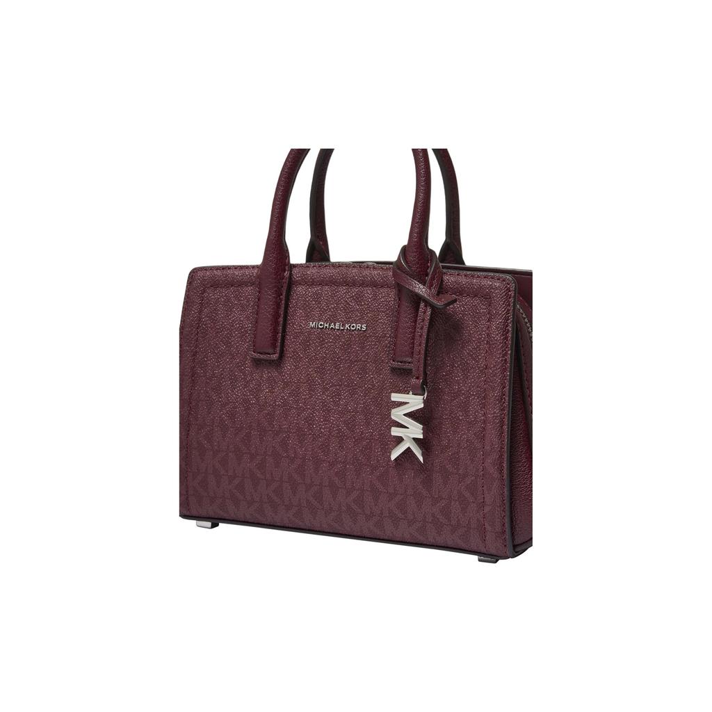 Michael Kors Sac Cabas Logo Laila Sacs Cabas Femme Marron Rouge 32F5S9IC0V-OXBLOOD