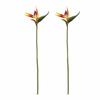 2 Pcs PU False Paradise Flower Plant 23.62in Artificial Paradise Flower Plants  for Office
