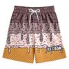 Children's Casual Floral Ice Cream Printed Shorts Drawstring Beach Pants