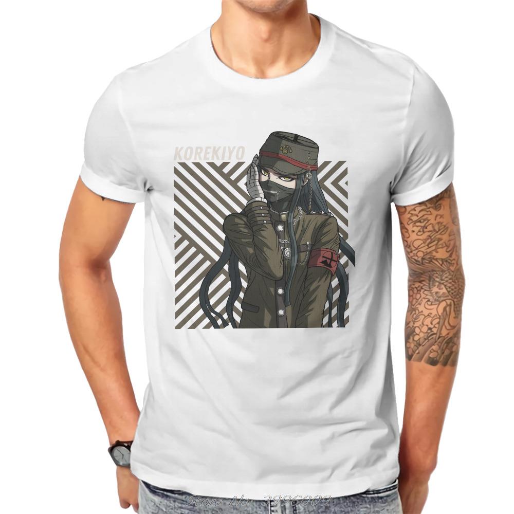Danganronpa Bärenspiel Korekiyo Shinguji T-Shirt Klassisch Punk Sommer Übergroße Baumwolle Herrenbekleidung Harajuku Rundhals-T-Shirt