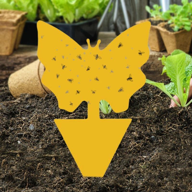20/40 Stück Insektenfallen Ungiftig und Geruchlos Gelbe Klebrige Insektenfallen Schützen Die Pflanze Klebrige Brettfallen für Gartenpflanzen Küche