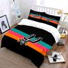 """Juego de Cama con Logo de Black Spurs" Juego de Funda Nórdica para Cama Funda Nórdica Fundas de Almohada""" (1 * Funda de edredón 2 * Fundas de almohada, sin relleno de edredón)
