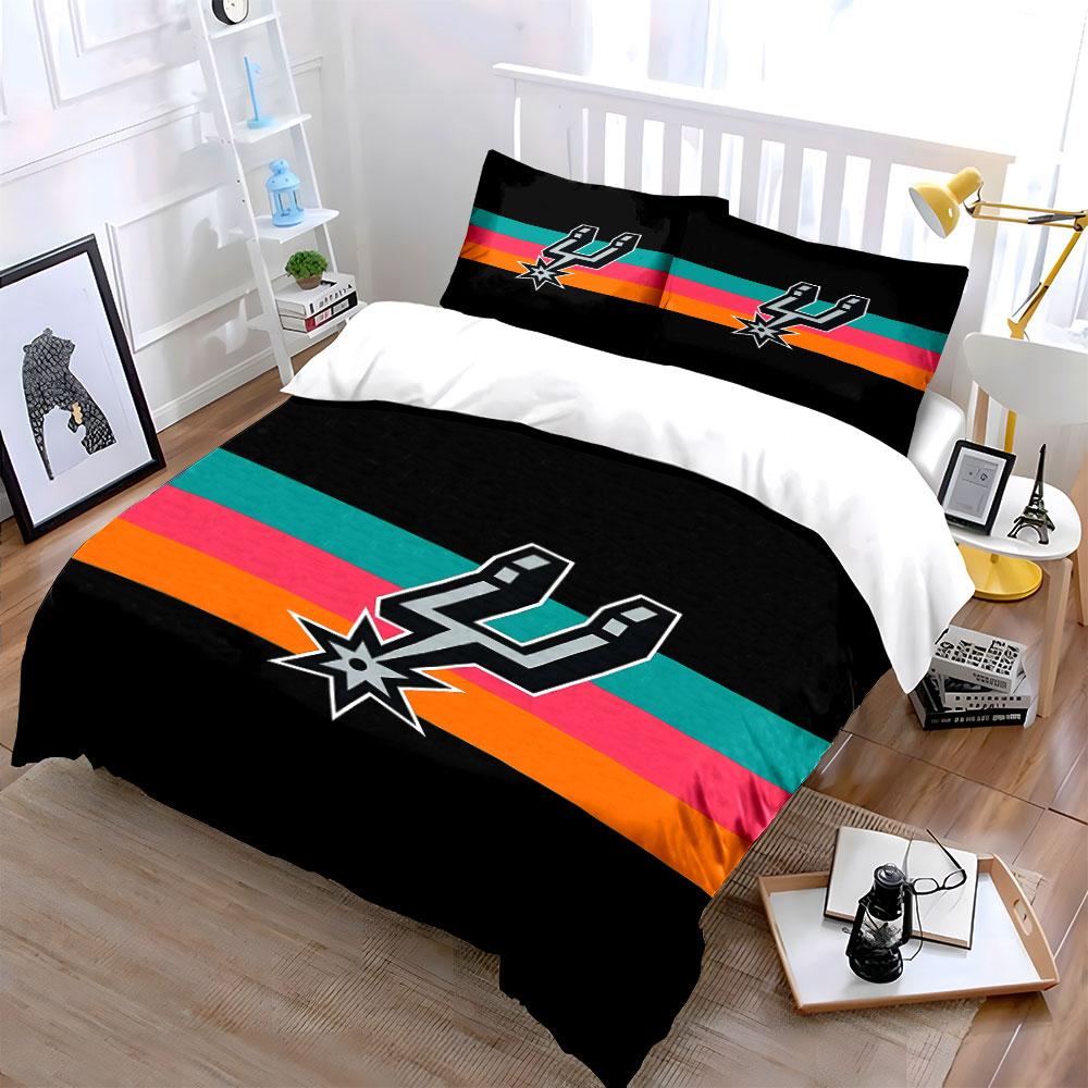 """Juego de Cama con Logo de Black Spurs" Juego de Funda Nórdica para Cama Funda Nórdica Fundas de Almohada""" (1 * Funda de edredón 2 * Fundas de almohada, sin relleno de edredón)
