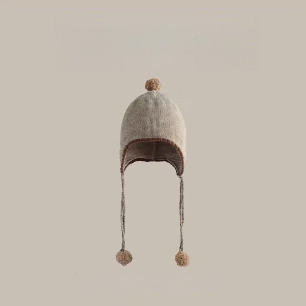 Windproof Ear Protection Hat Warm Knitted Cap New Beanie Hat  Kids