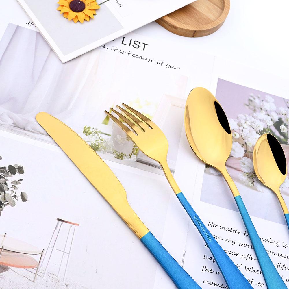 Drmfiy Dinner Forks Stainless Steel Dinnerware Set 6 Piece Snack Dessert Forks Tableware Salad Fork Cutlery Kitchen Utensils