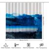 Stunning Blue Waterfall Shower Curtain: Artistic Landscape Design In 3D Print Fabric Perfect for Bathroom Decor