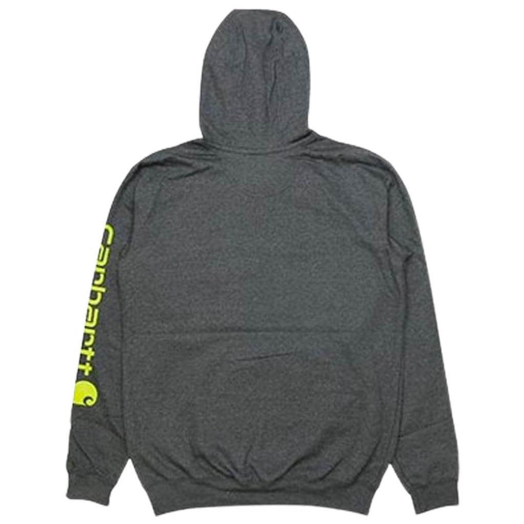 Carhartt K288 XL Pullover Hoodie with Graphic Logo and Loose Men's Carbon_Heather(026) Fit.