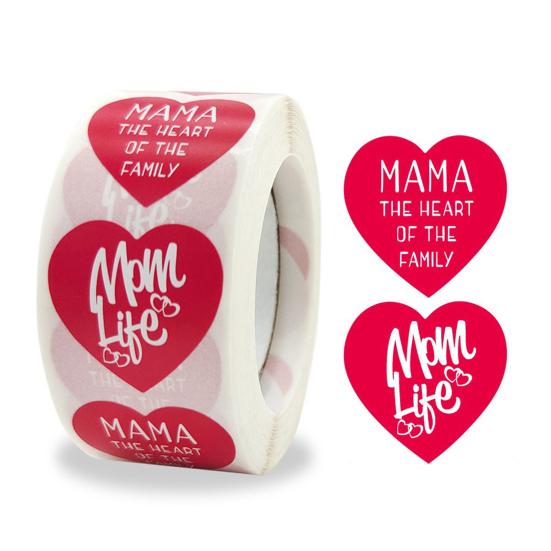 500 Pcs Self-Adhesive Label Stickers Waterproof Removable Heart/Star/Round/Pet Paw Shaped Stickers Roll for Laptops Water Bottles Scrapbooking Crafts