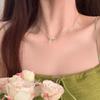 Bowknot Zircon Clavicle Necklace - Women's Luxury Summer Fashion Accessory