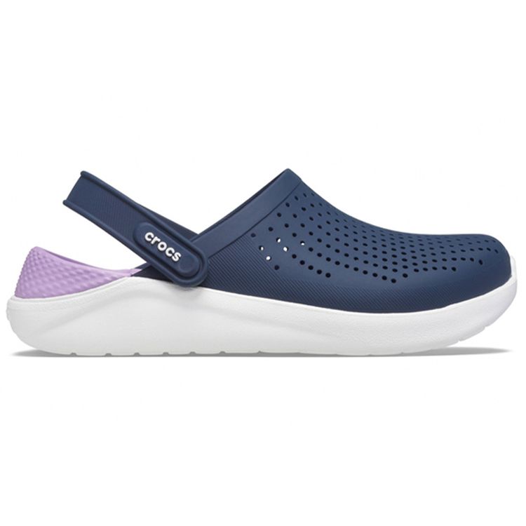 Crocs LiteRide EVA Round Toe Slip-On Clogs Unisex Footwear Blue Purple 204592-4SP