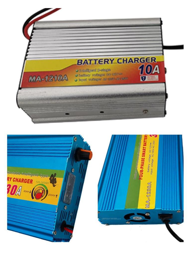 12V Automotive Lead-Acid Battery Charger (10A/20A/30A)