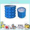 Silicone Ice Bucket With Lid And Scoop For Outdoor Picnic And Party Use