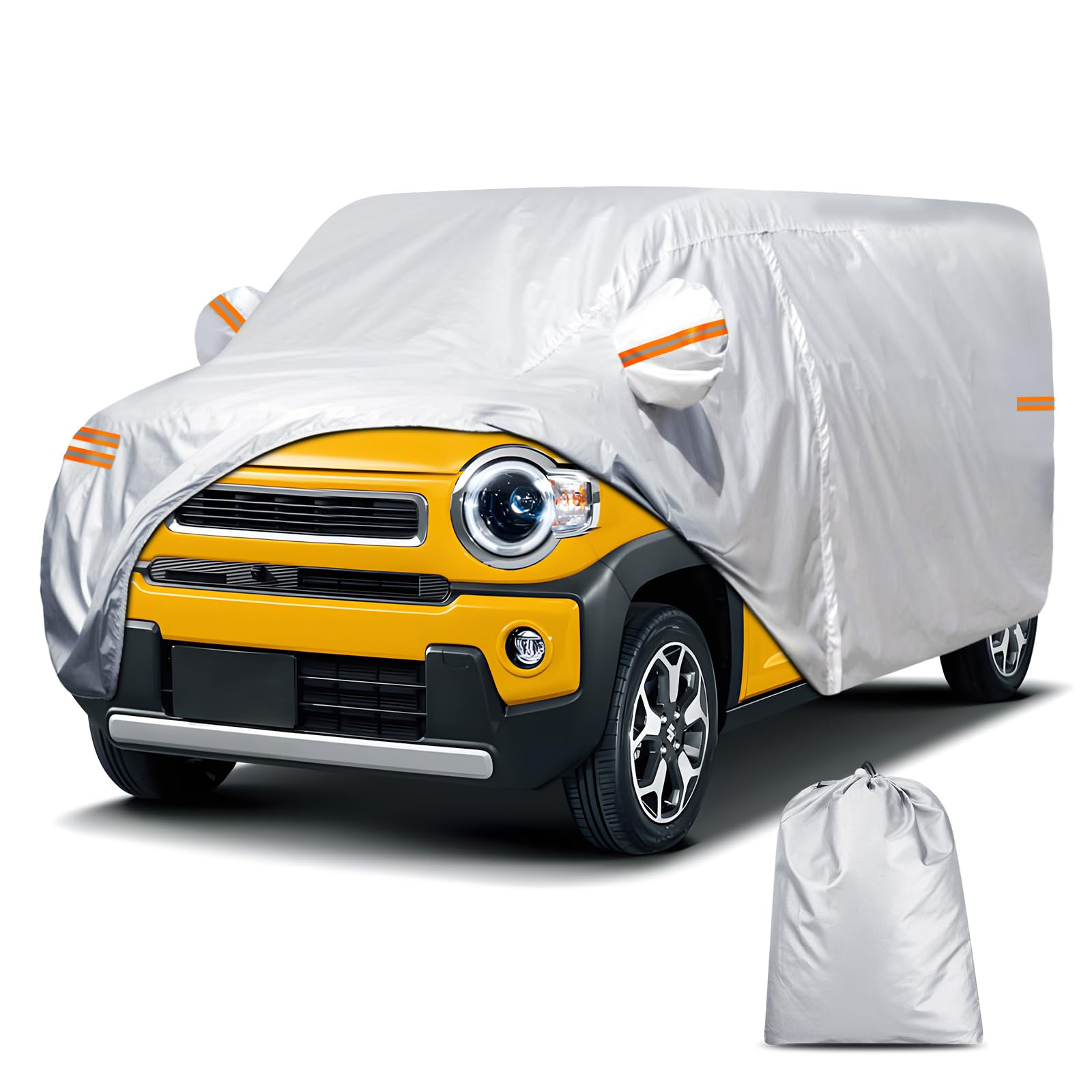 

Suzuki Hustler Car 210D and Suitable for All with Reflective Tape and Storage Bag Included Cover, High-Density, Waterproof, Windproof, UV-Resistant,