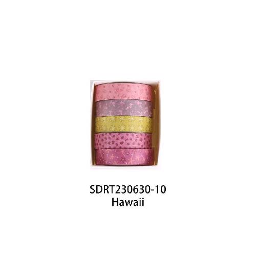 Chunxin Flower Language Boxed Japanese Paper Tape 5*1cm Wide Flowers and Leaves Dividing Line Hand Account Pastoral Flower Tape