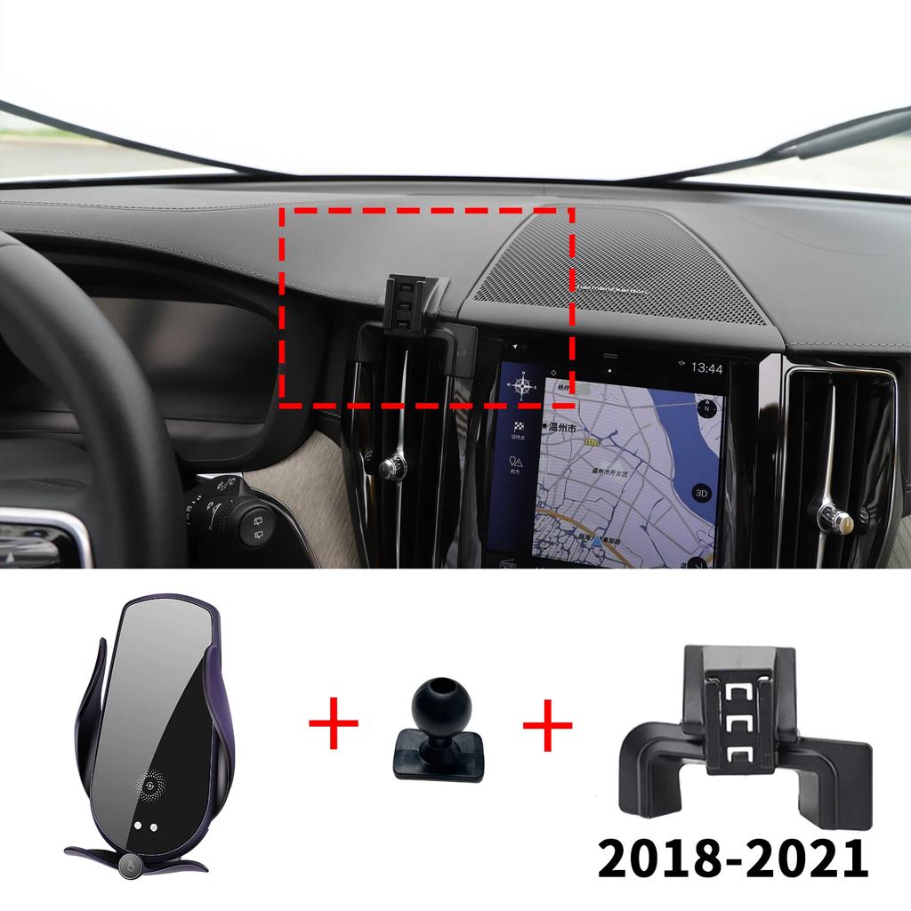 Car Mobile Phone Holder Accessories for Volvo XC60 2018~2025 GPS Bracket Navigation Stand Auto