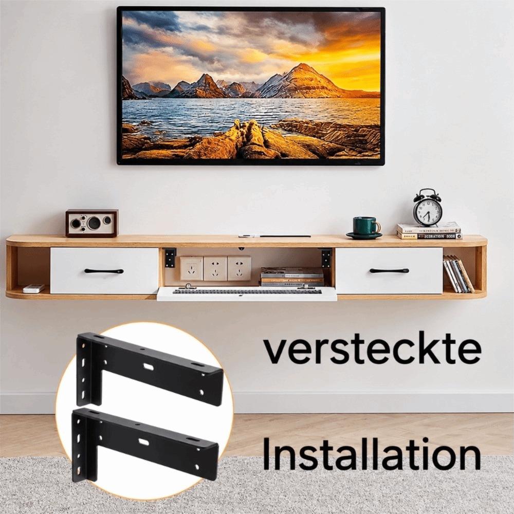 1 Pair Multi-size Floating Shelf Support Bracket 90 Degree Corner Brace Wall Mount Bathroom