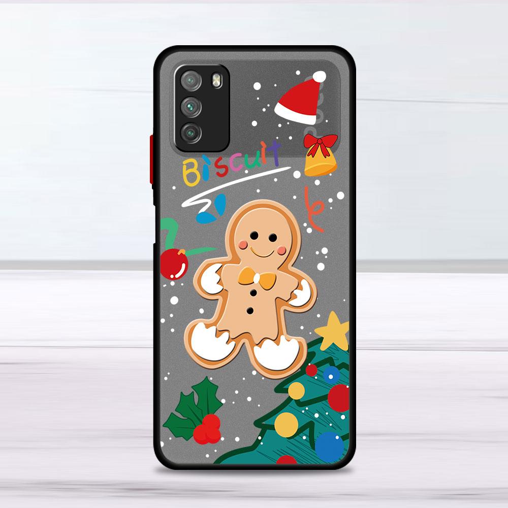 

Новогодний чехол для Xiaomi Mi Poco X3 NFC M3 11 10 12 9T 11T 10T Pro Note 10 Lite Матовые жесткие чехлы для телефона Xiaomi Poco X3 NFC