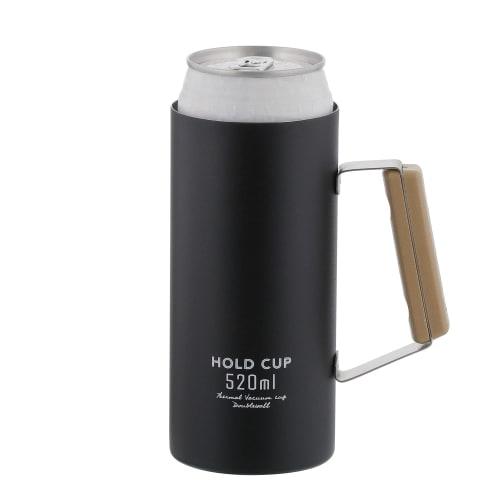 Bestco Can Holder, Tumbler, Insulated Beer Mug, 520ml, Black, NQ-0008 HOLD CUP