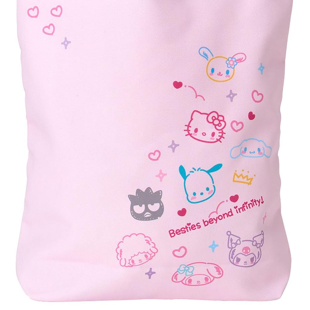 Sanrio Tote Bag Academy Sparkling Sanrio Characters A4 size Suitable for ages 3 and up 125172 (#Sanrio Festival) Polyester/Cotton