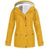 2026 Winter New Slim-fit Hardshell Jacket with Fleece Thickened Warm Women's Windproof Solid Color Coat