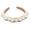 Baroque Style Handmade Pearl Patchwork Headband Hair Accessory