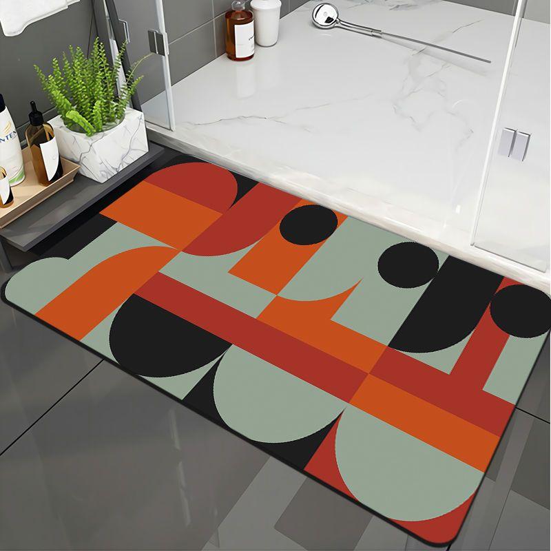 Weiche Kieselgur-Fußmatte Toilette Küche Türvorleger rutschfest wasserabsorbierend verschleißfest schnelltrocknend Toilette Badezimmer Türvorleger