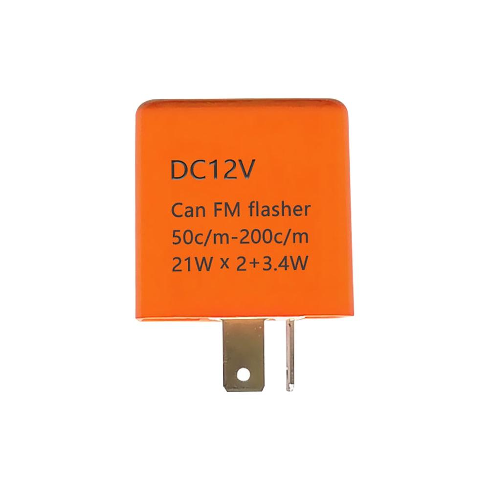 Motorcycle LED Flasher Relay Adjustable Frequency Square Flashing Flasher Motorcycle Led Lights Turn Signal Indicator 12V Flash