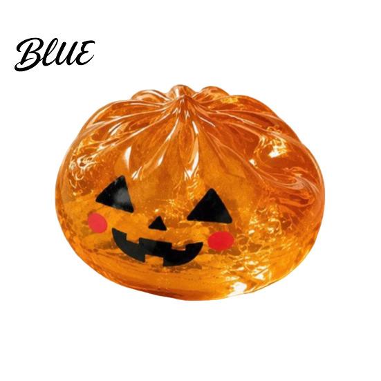 Angstlösende Schreibtischspielzeuge Halloween Glitzer Quetschball Stressball TPR Langsam aufsteigendes Fidget Toy Geschenk für Kinder Geist Kürbis Augapfel Knödel
