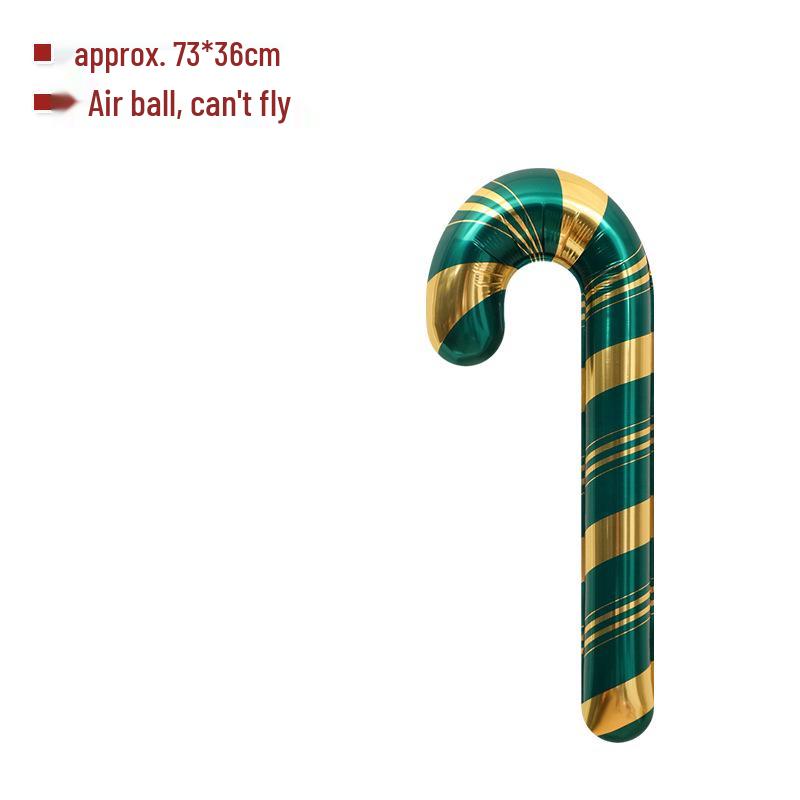 

Christmas Decoration Candy Cane & Cartoon Aluminum Foil Balloons - Extra Large and Non-toxic Photo Props
