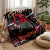 Coperta in Flanella Personalizzata con Nome Cristiano Ronaldo Logo Calcio Coperta Plaid in Pile Personalizzata Regalo Speciale per Divano Camera da Letto Casa