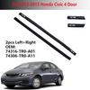 Roof Trim Molding Kit For Honda Civic 2012-2015 74316-TR0-A01 74306-TR0-A01