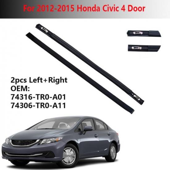 Комплект молдингов крыши для Honda Civic 2012-2015 74316-TR0-A01 74306-TR0-A01