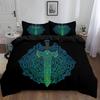 Single Bedding Set Magic Circle Duvet Cover for Kids, Microfiber Duvet Cover with Zipper Closure, 1 Duvet Cover and Pillowcases
