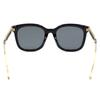 Gucci Elegant Statement Plate Frame Square Sunglasses Men's Black