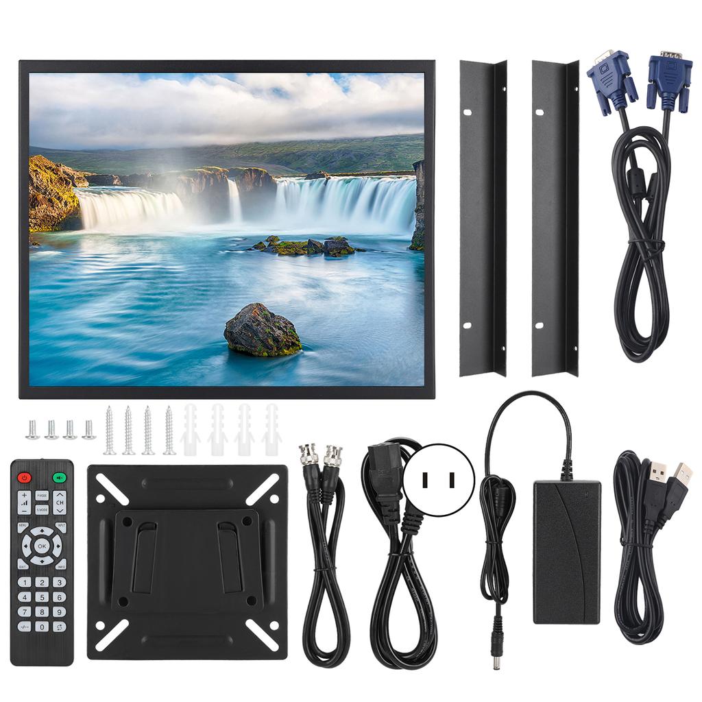 19in Ultra Large Resistive Touch Screen 1280x1024 Full Interface Metal Monitor