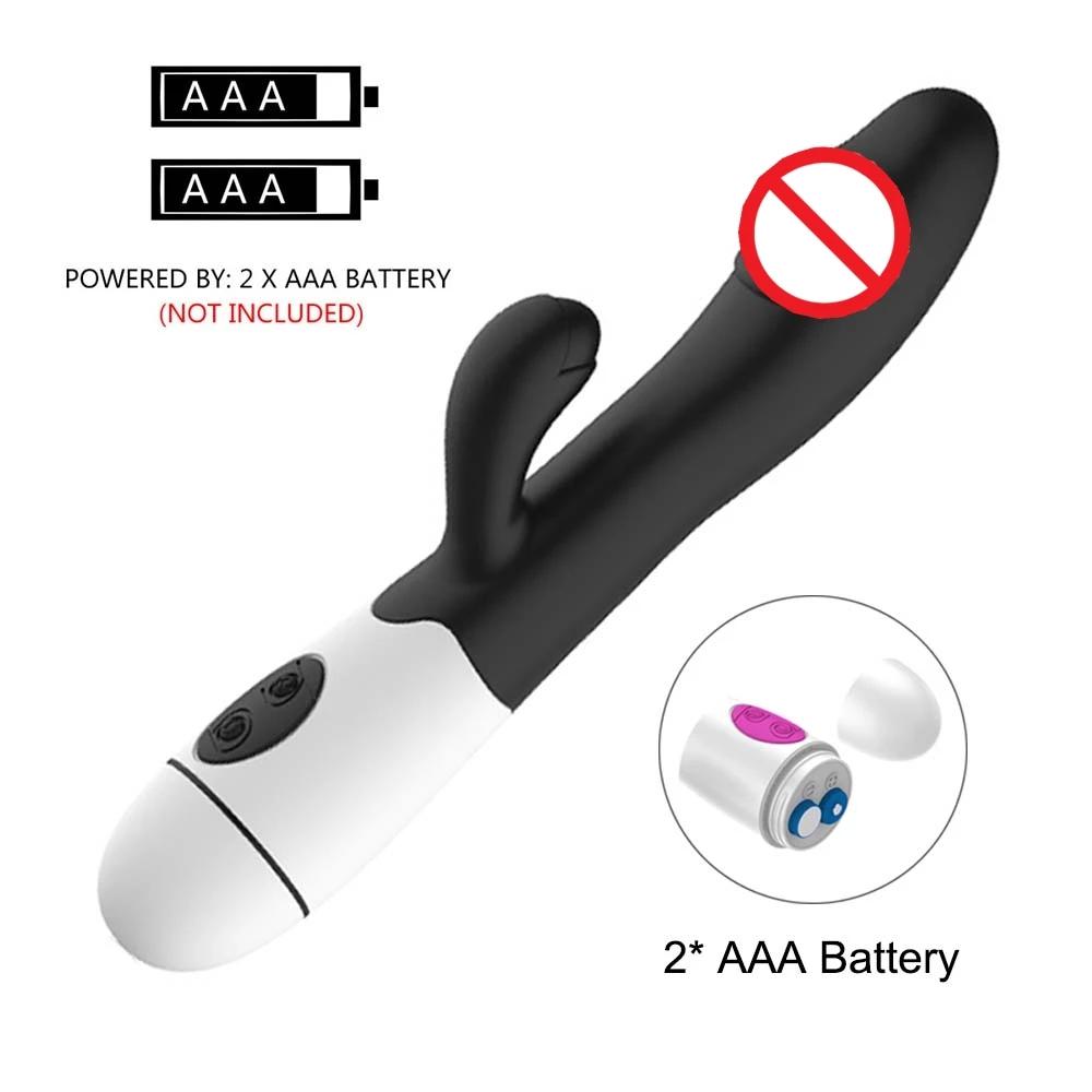 Powerful Rabbit Vibrator Dildo Dual Vibration G Spot Clitoris Stimulation Masturbators Vaginal Massager Adult For Women Sex Toys