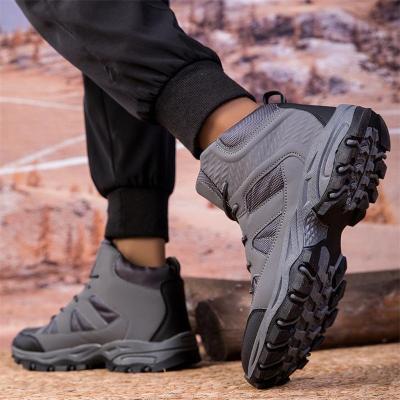 2025 new winter large size high top men's and women's single shoes outdoor hiking shoes men's shoes hiking shoes couple