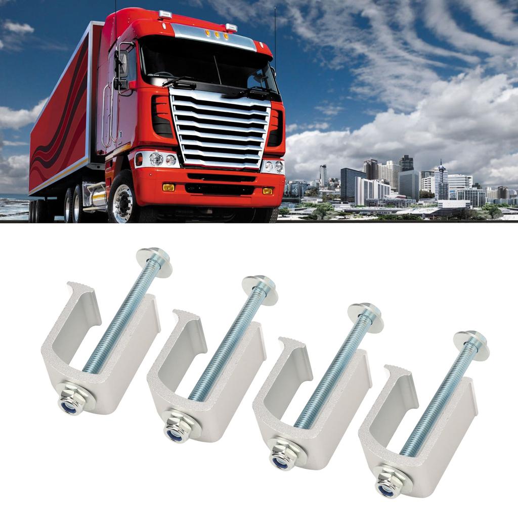 4 Sets Truck Tool Box Clamp Rust Proof Aluminum   Durability Tie Down Clamp for Vehicles