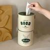 Dustproof Round Toilet Roll Paper Container Plastic Napkin Holder Creative Tissue Box  Living Room