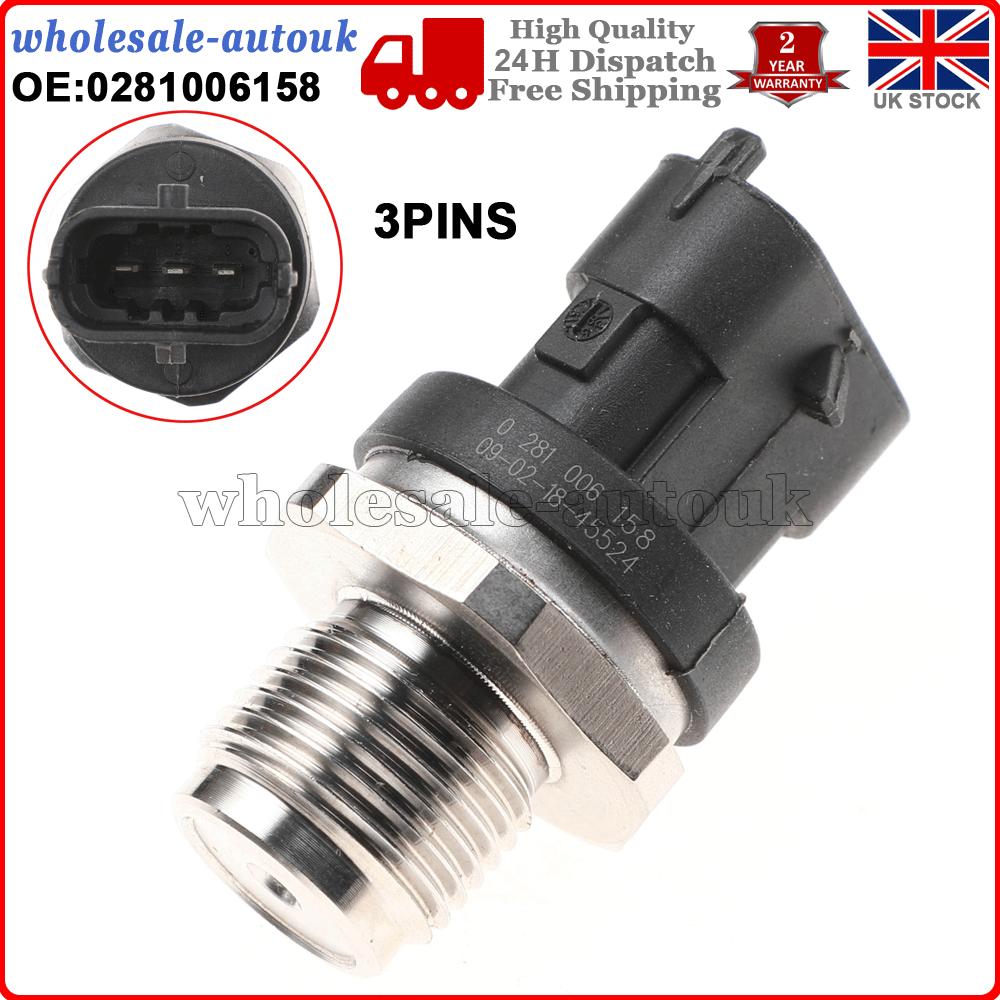 FUEL RAIL PRESSURE SENSOR 0281006158 for VAUXHALL OPEL ASTRA ZAFIRA MK3 2.0CDTI