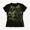 Y2k Kurzarm Top Punk Gothic Druck Street Tees Tops Emo Mädchen Retro Print Y2K Totenkopf Freizeit Tees 2000er Damenbekleidung Tops