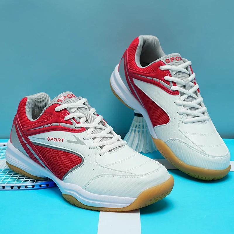 Professional Men Tennis Shoes Competition Mens Badminton Shoes Couple Training Sneakers Anti-slip Wear-resistant Sport Shoes