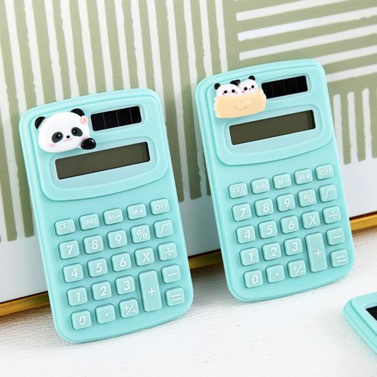 

Портативный калькулятор Yousheng Panda с пластиковыми резиновыми кнопками, небольшой легкий мини-калькулятор для офиса, студентов, школьных принадлежностей