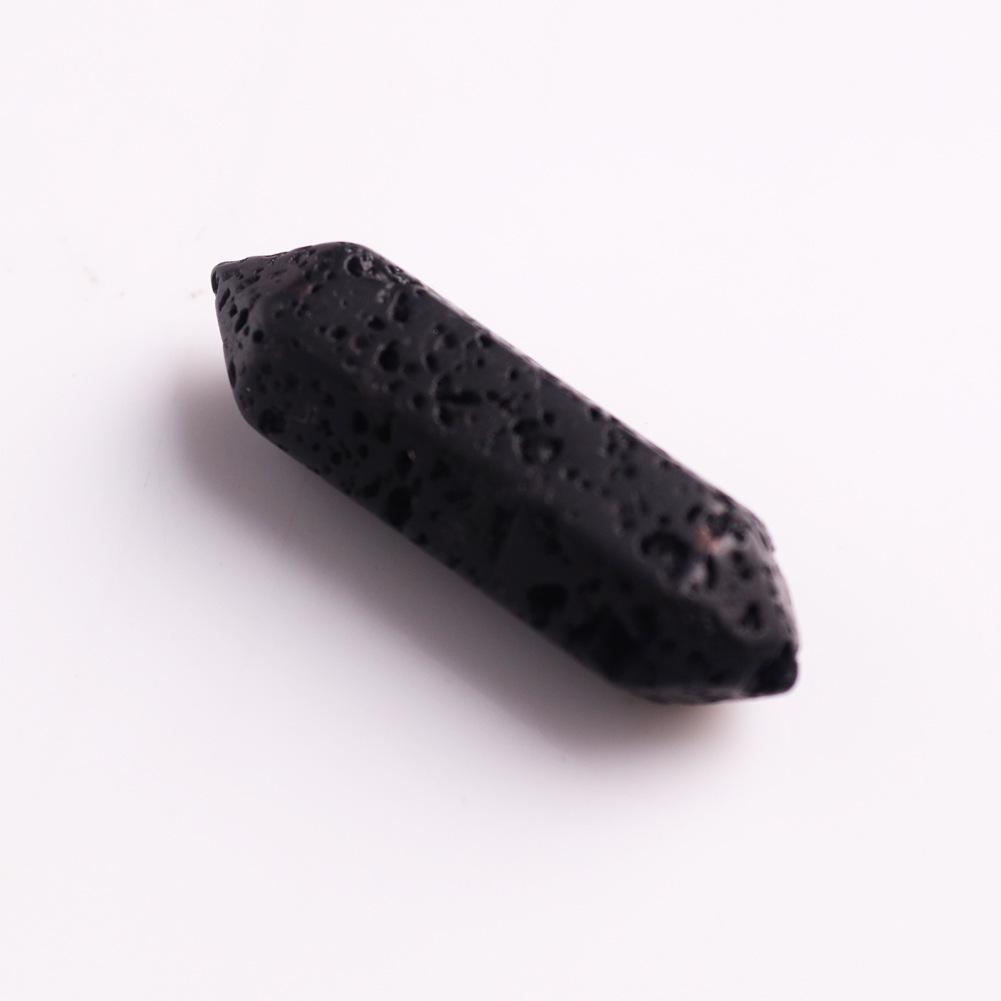 32x8mm Natural Crystal Hexagonal Bullet Pendant for Yoga Necklace